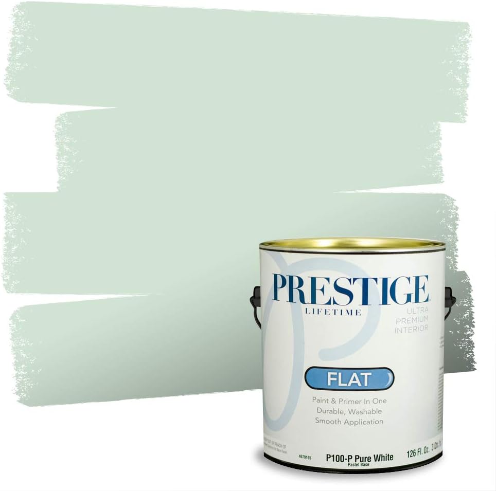 PRESTIGE Paints Exterior Paint and Primer In One, 1-Gallon, Semi-Gloss, Comparable Match of Sherwin Williams* Electric Lime*