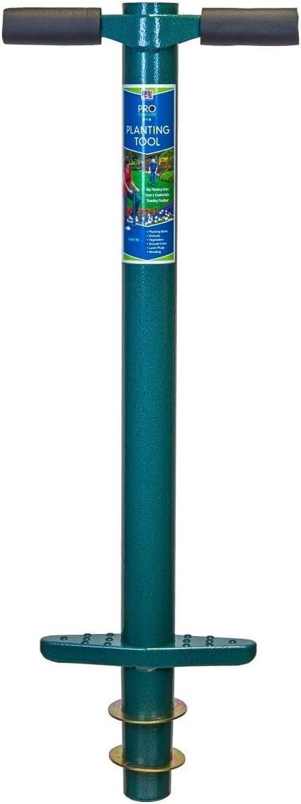 5-IN-1 Lawn Tool and Garden Tool, Bulb Planter, Weeder, Sod Plugger, Annual Planter, Soil Test