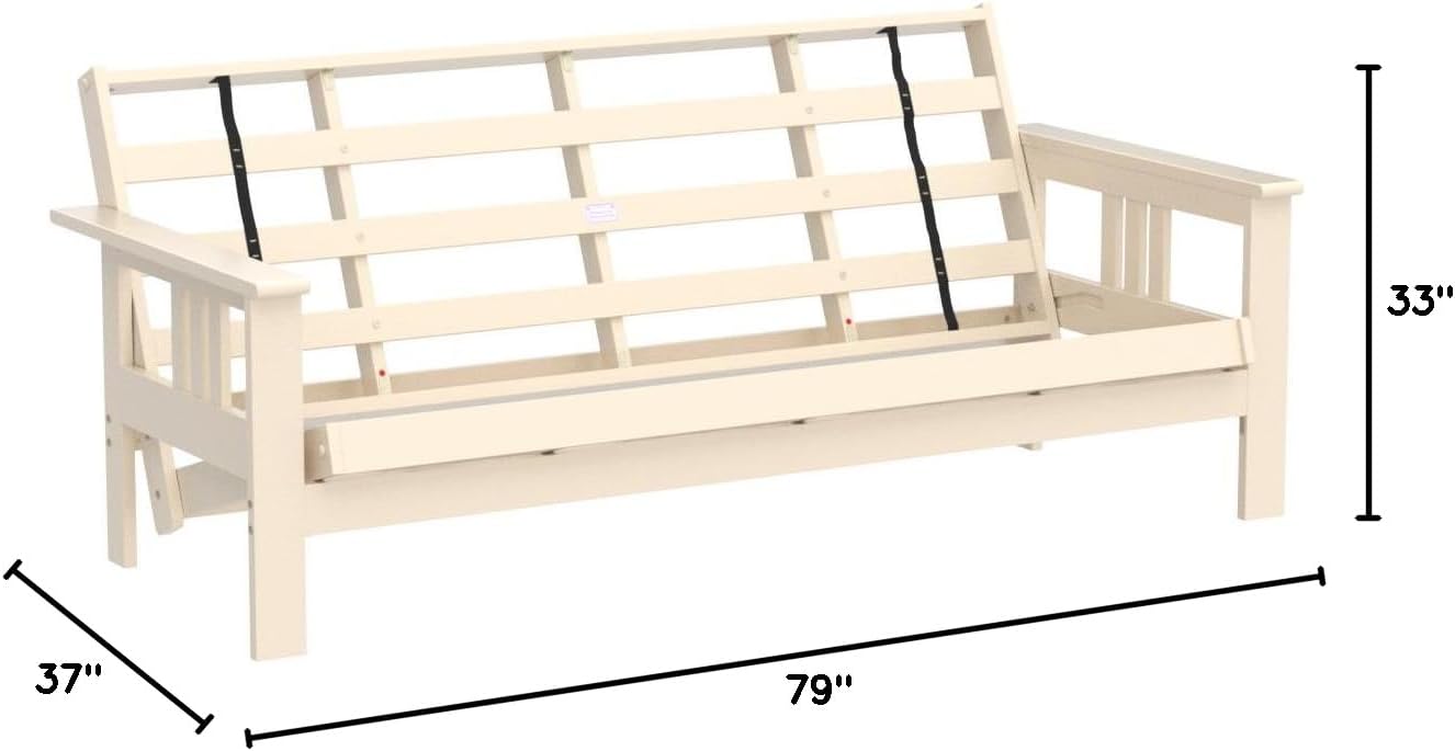 Kodiak Futons Monterey Futon Frame, No Drawers, Barbados