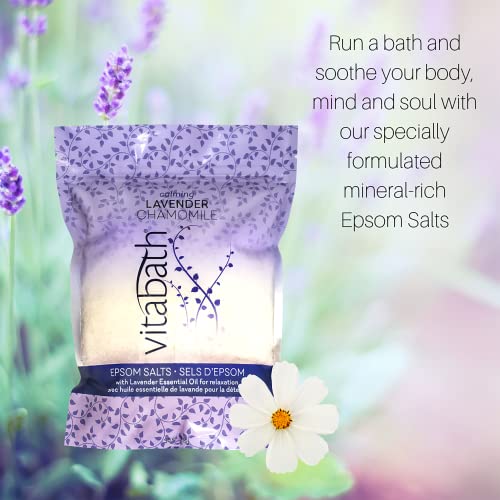 Vitabath Lavender Chamomile Epsom Salts Relaxing Detox Aromatherapy