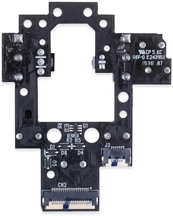 HUYUN Mouse Switch Button Micro Switch Board with Mice Feet Sticker Replacement for Logit G604 Wireless Gaming Mouse (D2FC-F-7N 20M)