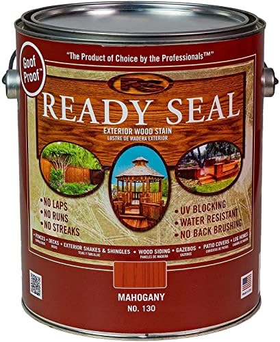 Ready Seal Stain & Sealer for Wood, Outdoor Deck and Fence - All-in-One Exterior Wood Stain and Waterproofing Sealant – Easy to Apply