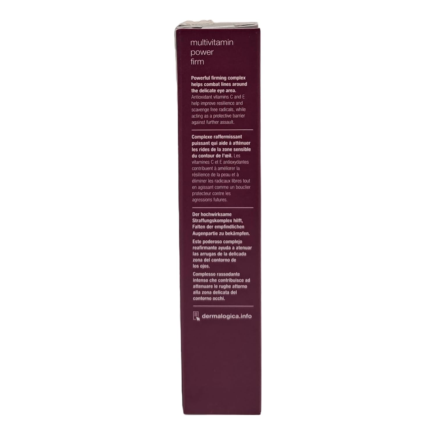 Dermalogica MultiVitamin Power Firm, Eye Cream for Wrinkles | Firms and Smooths Fine Lines Around the Eyes, Doubles as a Makeup Primer, with Antioxidant Vitamins C and E