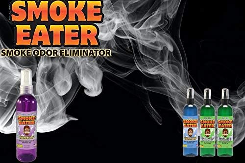 Smoke Eater Odor Eliminator Spray & Air Freshener, Lavender, 4 oz | Cigarette, Cigar, Cannabis & Tobacco, For Car, Home, Clothes, Travel Size, Tea Tree Oil Formula, Non-Aerosol Pump Spray