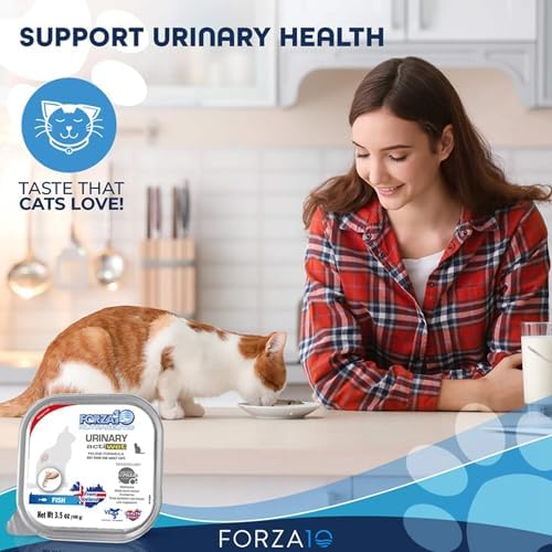Forza10 Urinary Wet Cat Food for Adult Cats - 3.5 oz, 32 Pack - Salmon | Actiwet Urinary Tract Support for Adult Cats - Vet-Formulated