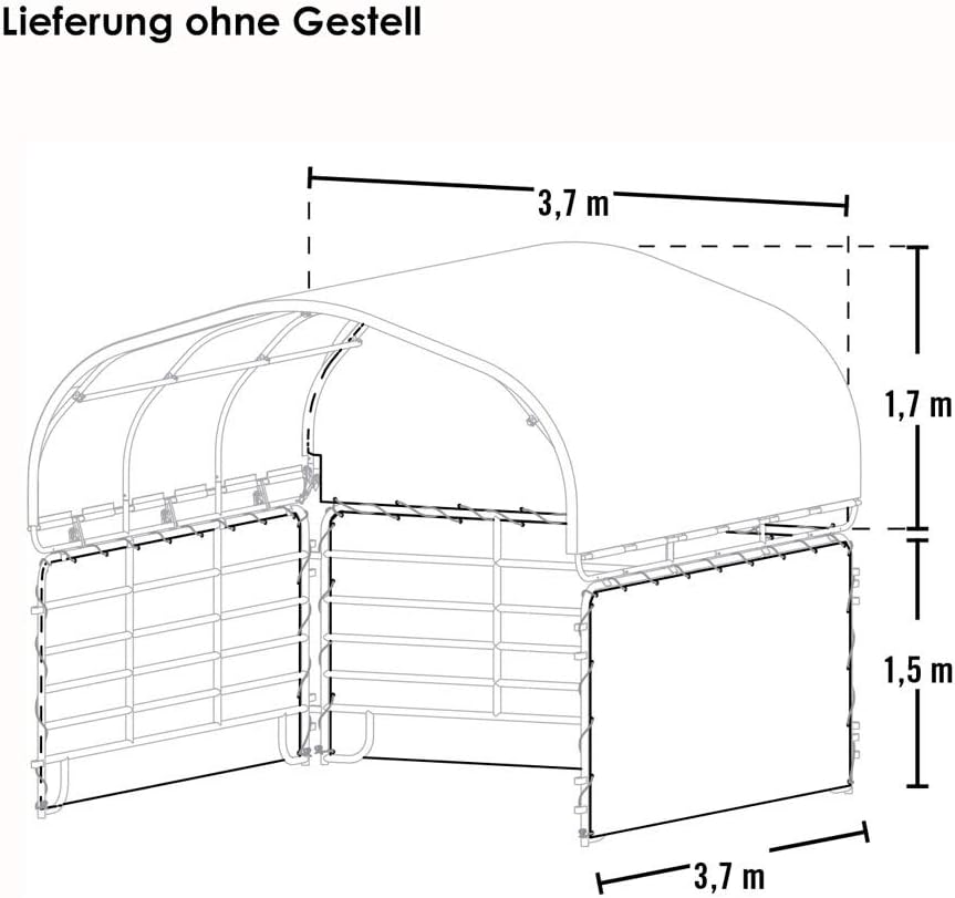 ShelterLogic 12'x12' Equine, Livestock and Agricultural Shelter Enclosure Kit (Corral Panels and Shelter Not Included)