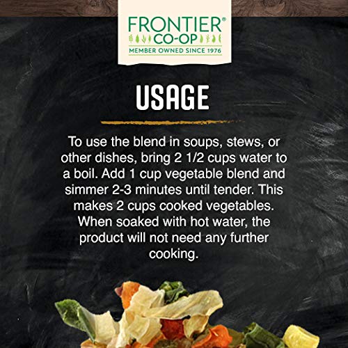 Frontier Co-op Hearty Vegetable Herb Blend for Stew, 1lb, Kosher - Mixed Dried Vegetables For Soup, Stir Fry, Ramen with Onion, Carrots, Peas, Corn