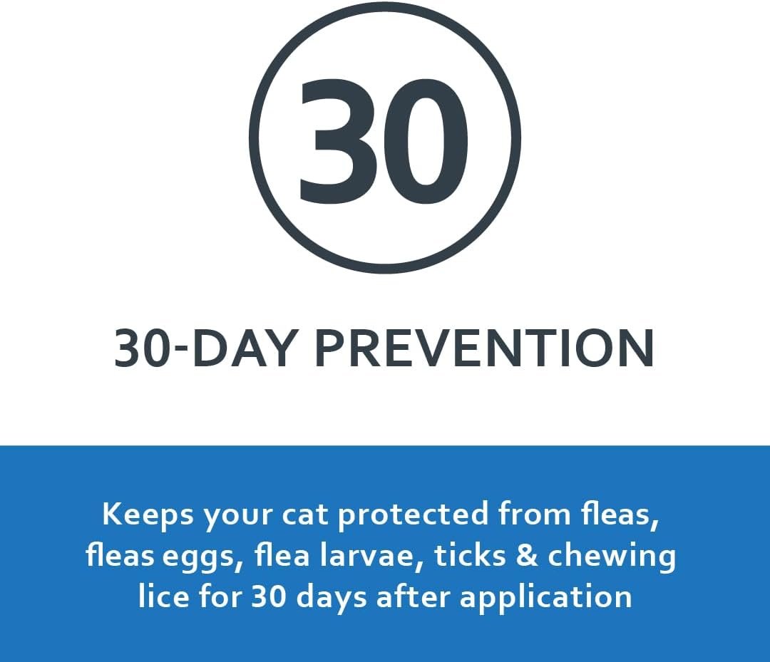 Sentry Fiproguard Flea & Tick Cats 1.5 lbs+, Fipronil, 6-Month | Ideal for Cats & Kittens 1.5 lbs+, Kills Fleas, Ticks & Chewing Lice for 30 Days