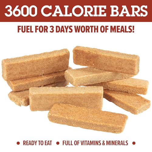Grizzly Gear Emergency Food Rations- 3600 Calorie Bar (Vanilla Poundcake) - 3 Day, 72 Hour Ready To Eat Supply For Disaster, Hurricane, Flood Preparedness - Non Thirst Provoking - 5 Year Shelf Life