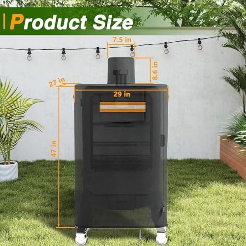 EVRBUL Wood Pellet Smoker Cover Fits for Pit Boss Copperhead Sportsman 5 7 Series, Vertical Smoker Cover Fits for PBV5PW1, PBV5P1, PBV7P1, PB5000SP