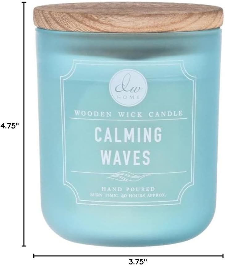 DW Home Peony Petals Scented Candle for Home, 9 oz, 8.8 oz Candle Jar, Up to 33H Burn Time, Luxury Scented Candle for Relaxation, Gifting, Home Décor