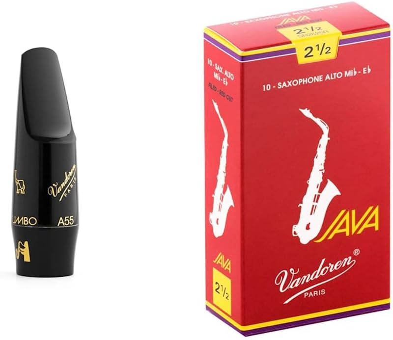 Vandoren SM603B A55 Jumbo JAVA Mouthpiece Alto Saxophone, Black