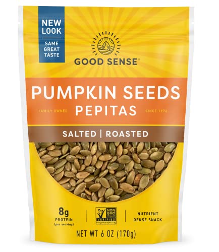 Good Sense Good Sense Shelled Pumpkin Seeds (Pepitas), Honey Roasted - 6 Ounce bags (PACK OF 12)