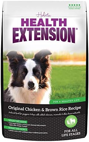 Health Extension Lamb & Brown Rice Dry Dog Food, Protein Packed Formula with Probiotics & Superfoods for Digestion & Coat Health (30 lb)