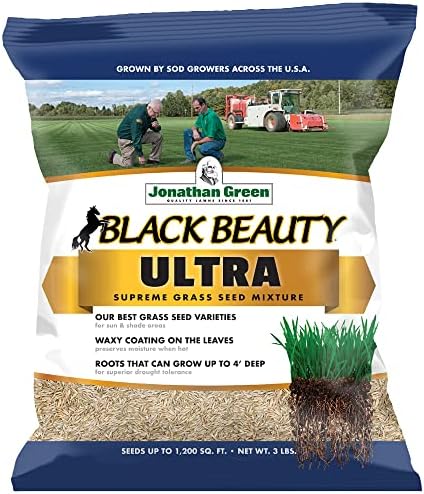 Jonathan Green (10323) Black Beauty Ultra Grass Seed - Cool Season Lawn Seed (25 lb)