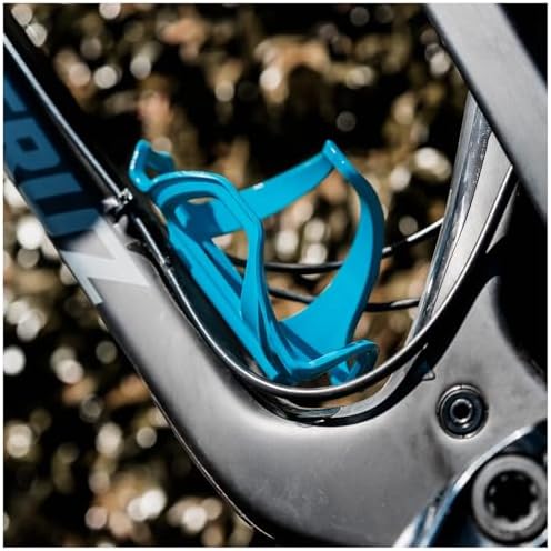 LEZYNE Flow Cage SL Bike Water Bottle Cage | Composite Matrix Construction, Side-Load Design, Compact Frame Cycling Accessory, Left Side, Black