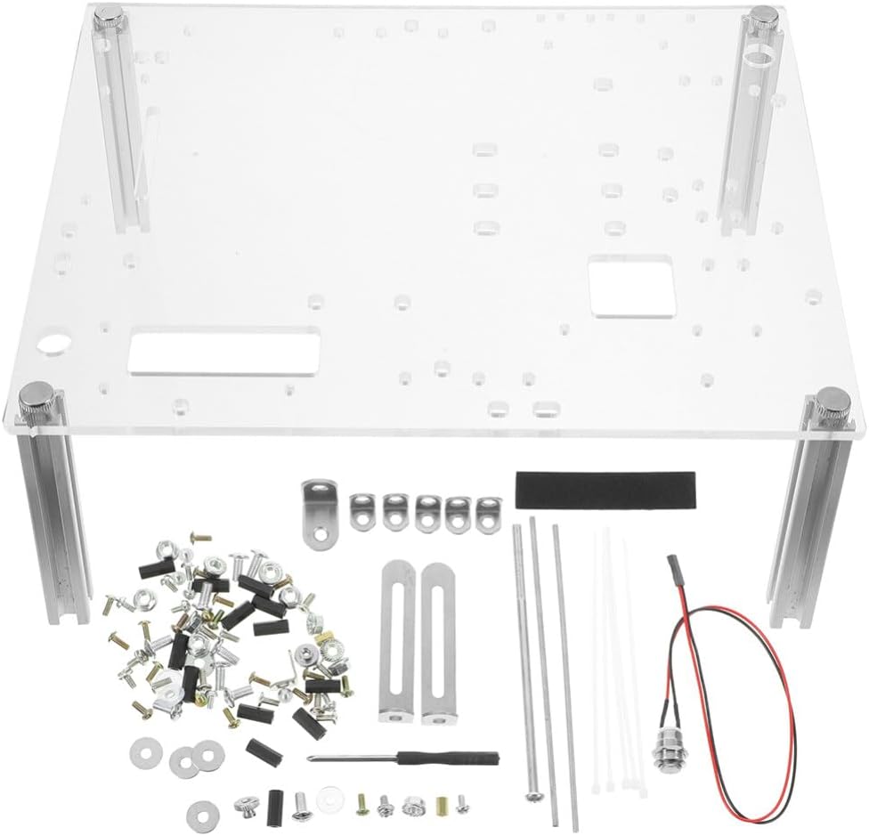 HOMSFOU Open Air Pc Case Bracket Micro ATX Motherboard Stand Open Frame Computer Case Compact Design for Component Testing and Custom Builds