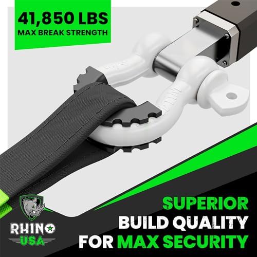 Rhino USA D Ring Shackles (2-Pack) - 41,850lb Break Strength