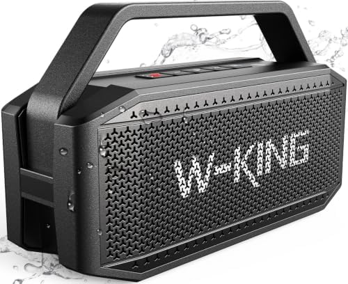 W-KING Bluetooth Speaker, 100W Peak Outdoor Portable Loud Speakers Wireless