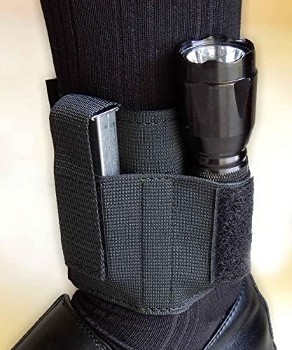 ActiveProGear Ankle Holster for Concealed Carry | Ankle Carrier for Gun, Pocket Knife, Flashlight, Multi-Tool | Leg Carry Pistol Magazine Pouch