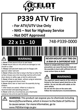 22 x 11-10 Ocelot P339 ATV Tire