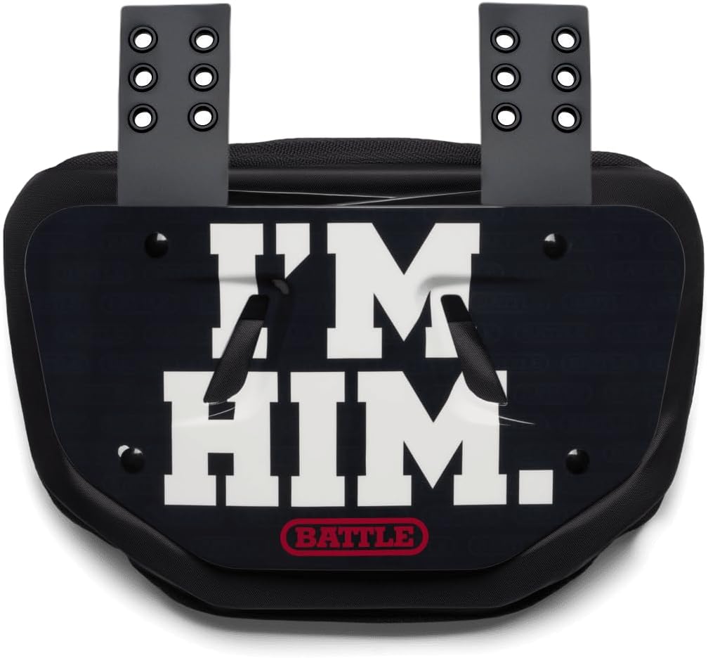 Battle Sports Novelty Football Back Plate, Kids, Adults