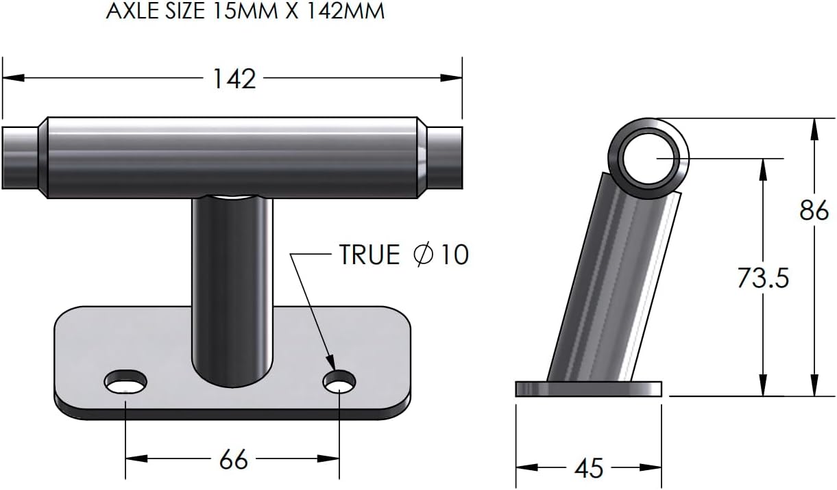 Kuat Dirtbag Bike Storage & Transportation Rack, 1 Bike Capacity | Durable Steel Compact Direct Bolt-On Secure Bicycle Hauling Mount for Truck Beds, Trailers, Cargo Carriers
