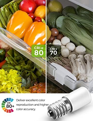 L LOHAS LED C7 S6 Night Light Bulb, Mini LED Bulb Candelabra E12 Base | 15 Watt Light Bulbs Equivalent(1.5W), Soft/Warm White 3000K LED, Small Light for Bedroom Salt Lamp(6 Pack)
