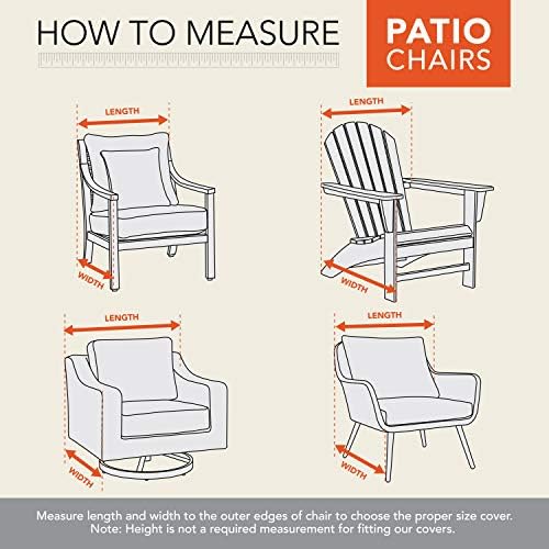 Modern Leisure Monterey Patio Lounge/Swivel Chair Cover - Weather-Resistant Fabric - Outdoor Furniture Protection Perfect for Patio, Deck