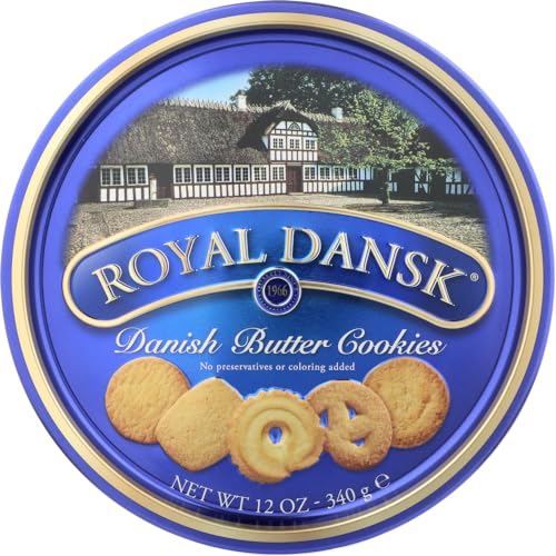 Royal Dansk Danish Butter Cookies - 12 oz. Tin (2 pack)