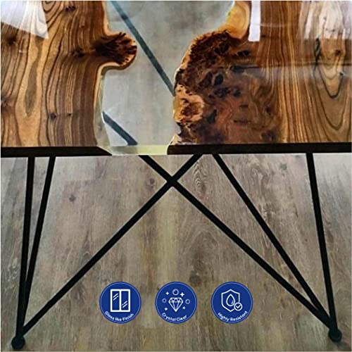 Deep Pour Epoxy Resin Kit | 3 Gallon (11.4 L) | 4'' Deep Pour & Casting Epoxy Resin | Low Odor | Crystal Clear & High Gloss | For River Tables