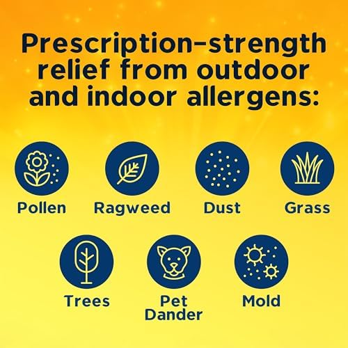 Xyzal 24 Hour Allergy Relief Medicine, Original Prescription Strength Antihistamine, Levocetirizine Dihydrochloride Tablets, 5 mg, 90 Count
