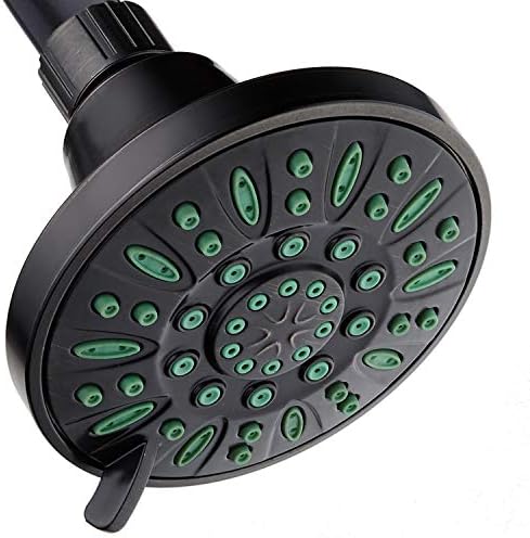 AquaDance Antimicrobial/Anti-Clog High-Pressure 6-setting Shower Head, Microban Nozzle Protection from Growth of Mold