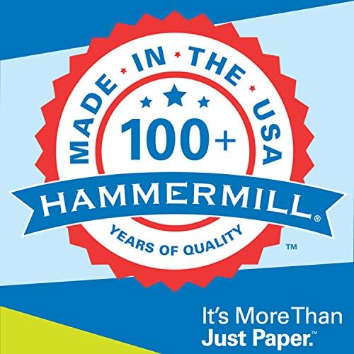 Hammermill Printer Paper, Premium Inkjet & Laser Paper 24 Lb, 8.5 x 11-1 Ream (500 Sheets) - 97 Bright, Made in the USA, 166140R