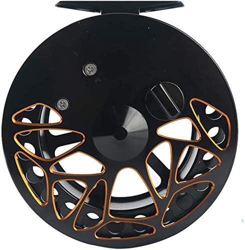 Maxcatch Center Pin Floating Fishing Reel Aluminum CNC Machined Centerpin Reel 4 1/2 INCH 110MM (Black)