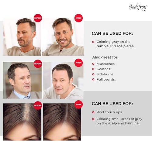 Godefroy Hair Color Tint Kit, Light Brown, 20 Applications, Root Touch-Up | For Men & Women, Pre-Measured Capsules, No Waste, DIY Salon-Quality Results at Home
