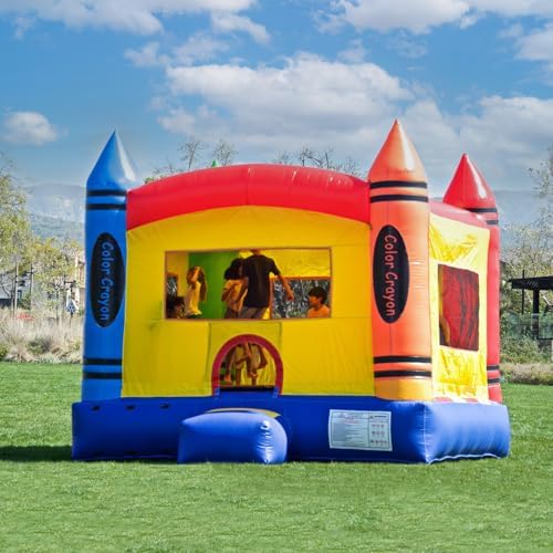 JumpOrange 14x14ft Safari Commercial Grade 15oz PVC Bounce House