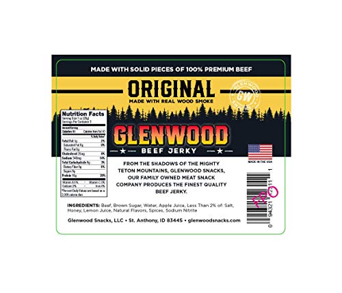 Glenwood Jerky 10oz 100% Beef Jerky (ORIGINAL)