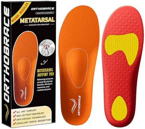 Metatarsal Insoles, Plantar Fasciitis High Arch Support Insoles-XL | Morton's Neuroma,Metatarsal Pads Mens Womens,Foot Pain Relief, Anti-Fatigue Orthotic Shoe Inserts for Metatarsalgia