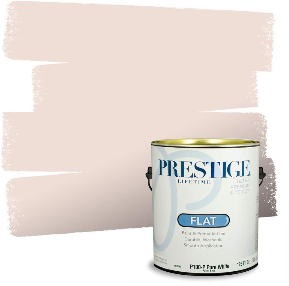 PRESTIGE Paints Exterior Paint and Primer In One, 1-Gallon, Satin, Comparable Match of Sherwin Williams* Grandeur Plum*