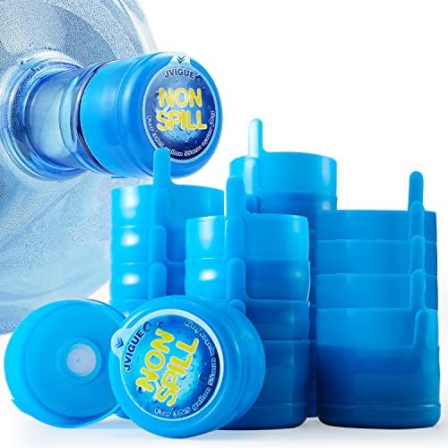 3 & 5 Gallon Water Jug Cap Replacement Non Spill Bottle Caps Pack of 20 | Anti Splash Peel, 5 gallon water bottles caps