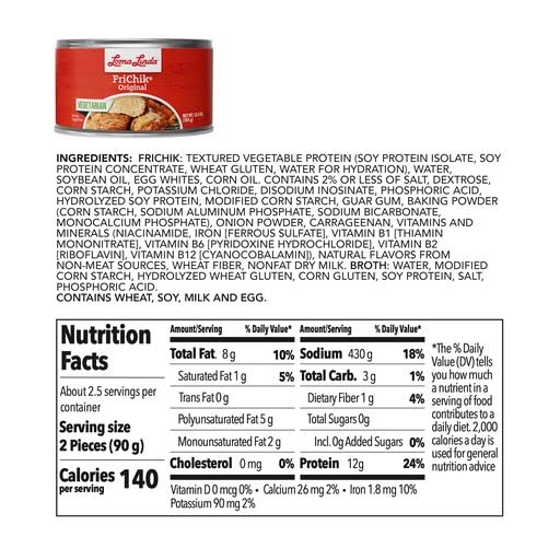 Loma Linda - FriChik - Vegetarian Chicken - (12.5 oz) (8 Pack)