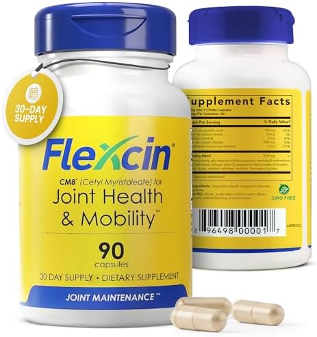 Joint Health & Mobility Formula with CM8 (Cetyl Myristoleate) - Joint Supplements for Men and Women with Glucosamine, MSM, Collagen Type II - 90 Capsules