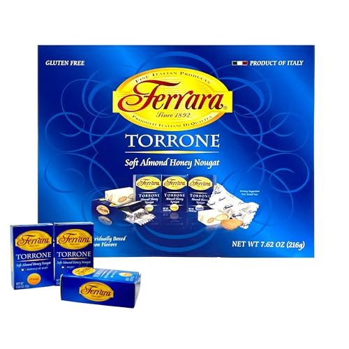 Torrone Nougat Candy, 18 Assorted Pieces (Ferrara) NET WT 7.62 216g