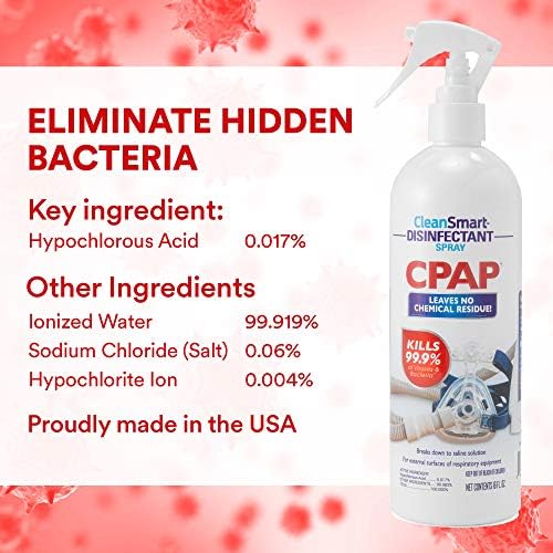 CleanSmart CPAP Disinfectant Spray for Face Mask and Hose