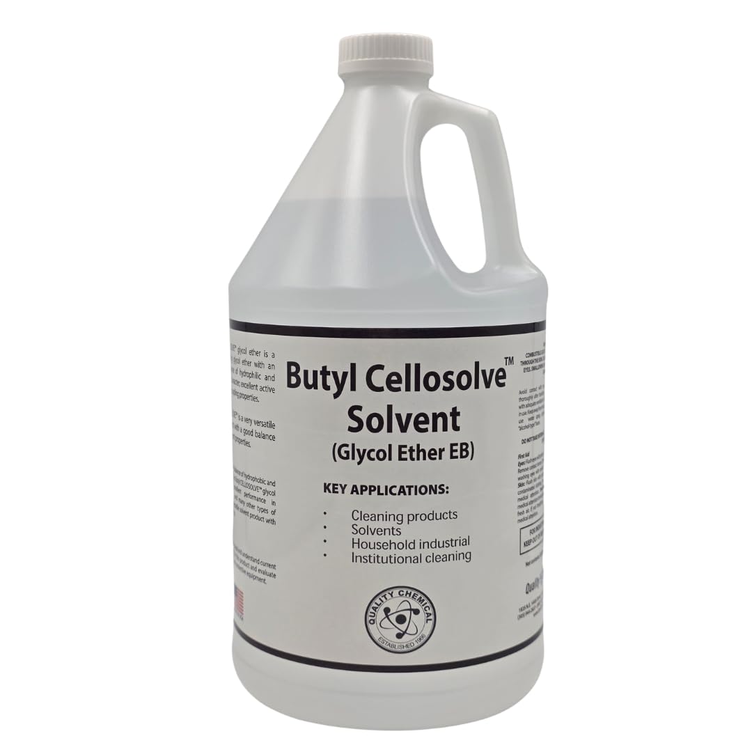 Quality Chemical Glycol Ether EB 128 oz – Butyl Cellosolve Solvent for Heavy-Duty Cleaning & Degreasing – Water-Miscible