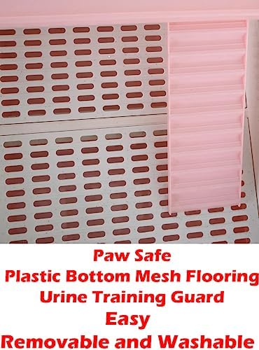 Mcage Extra Large Cage for Guinea Pig, Black, 32"L x 21"W x 28"H, Roomy, Easy to Clean, Anti-slip Step Ramp, Safety Lockable Casters, No Tools Needed