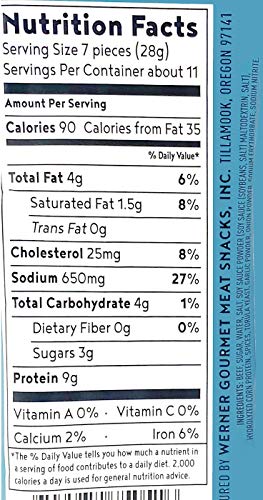 Werner Jerky Medallions Circle Jerky Slices in Original – Bulk Beef Jerky 11.8 Ounces, Made in the USA