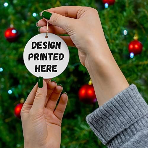 Personalized Date Custom Year Horse Pony My Fur Babby 1st 2026 Christmas Tree Ornaments Gifts New Years 2027 Decorations Circle Ceramic