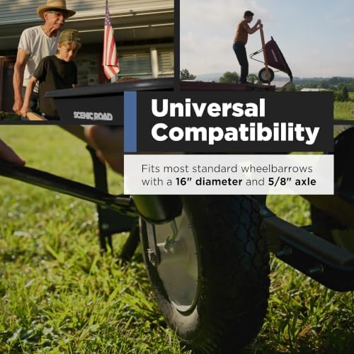 Scenic Road 16" XHD 4-Ply Turf Replacement Wheelbarrow Wheel (SRWT)
